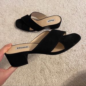 Dune London black Junipar sandals